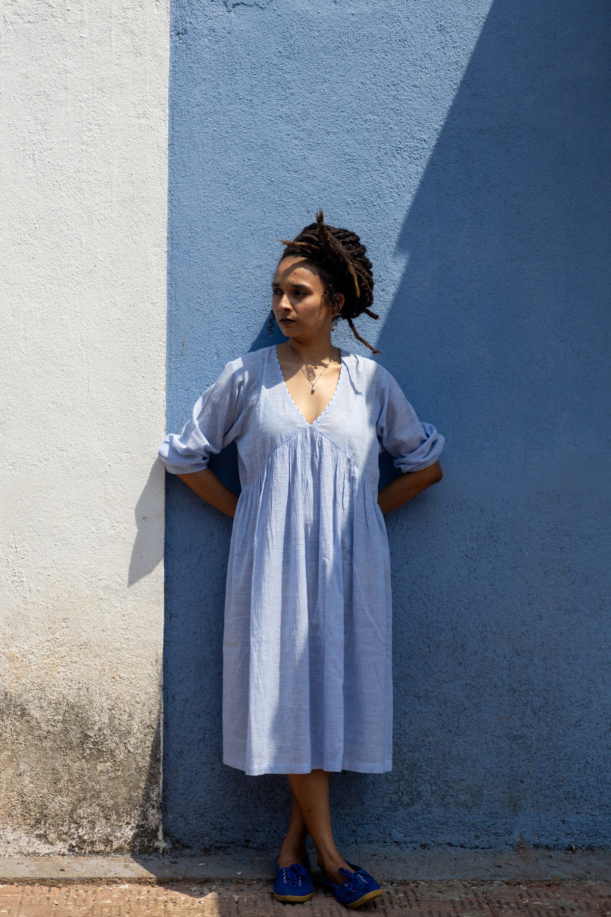 Nila Dress - Sky Blue