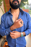 Sol Men Shirt in Navy Blue