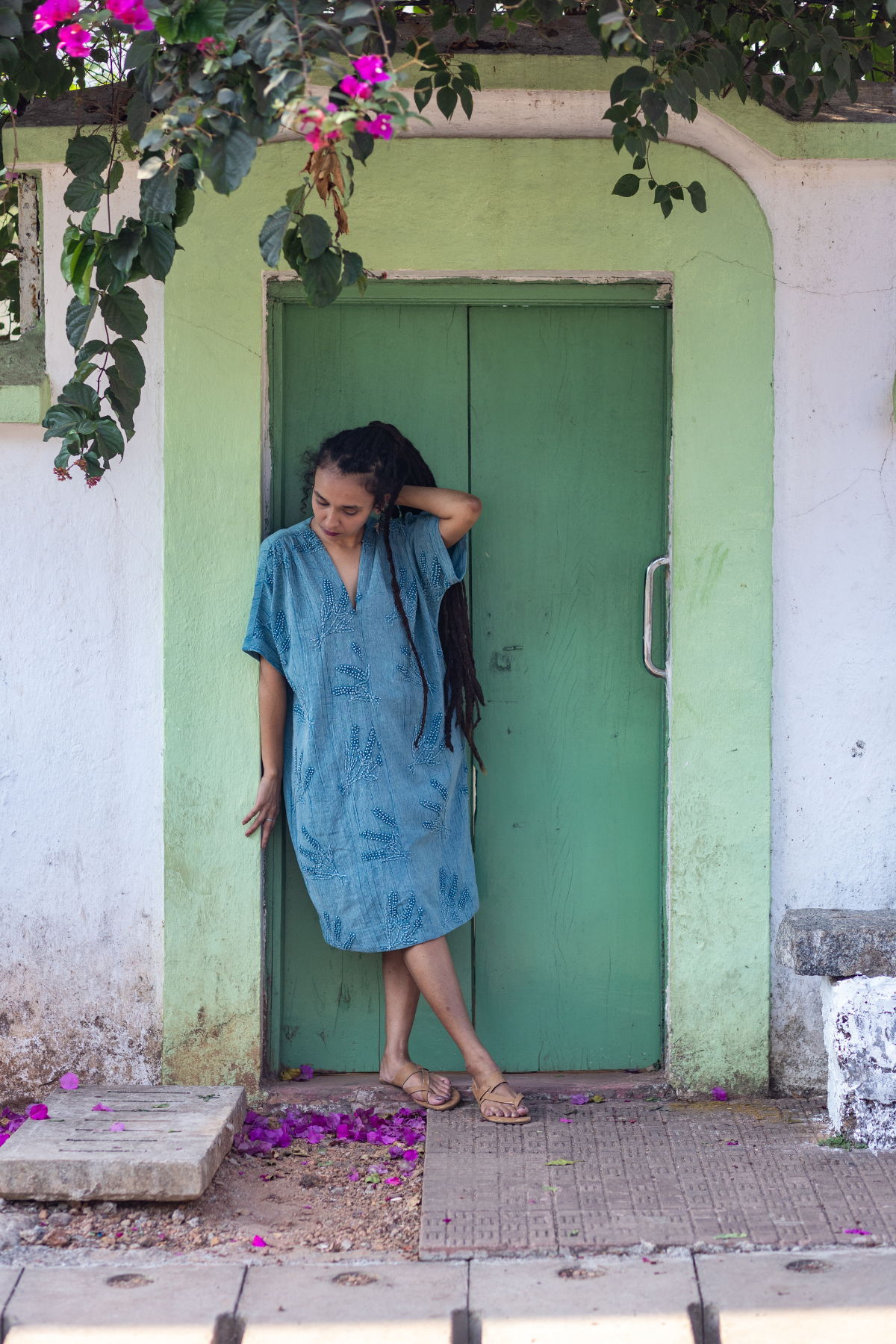 Elize Dress - Denim Blue