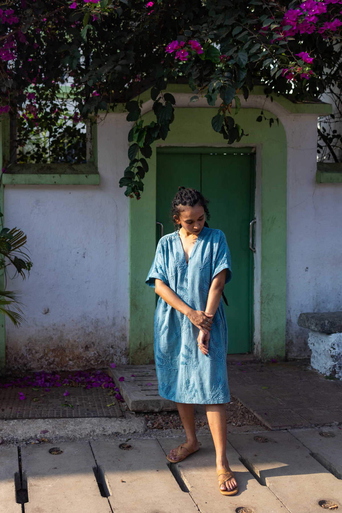 Elize Dress - Denim Blue