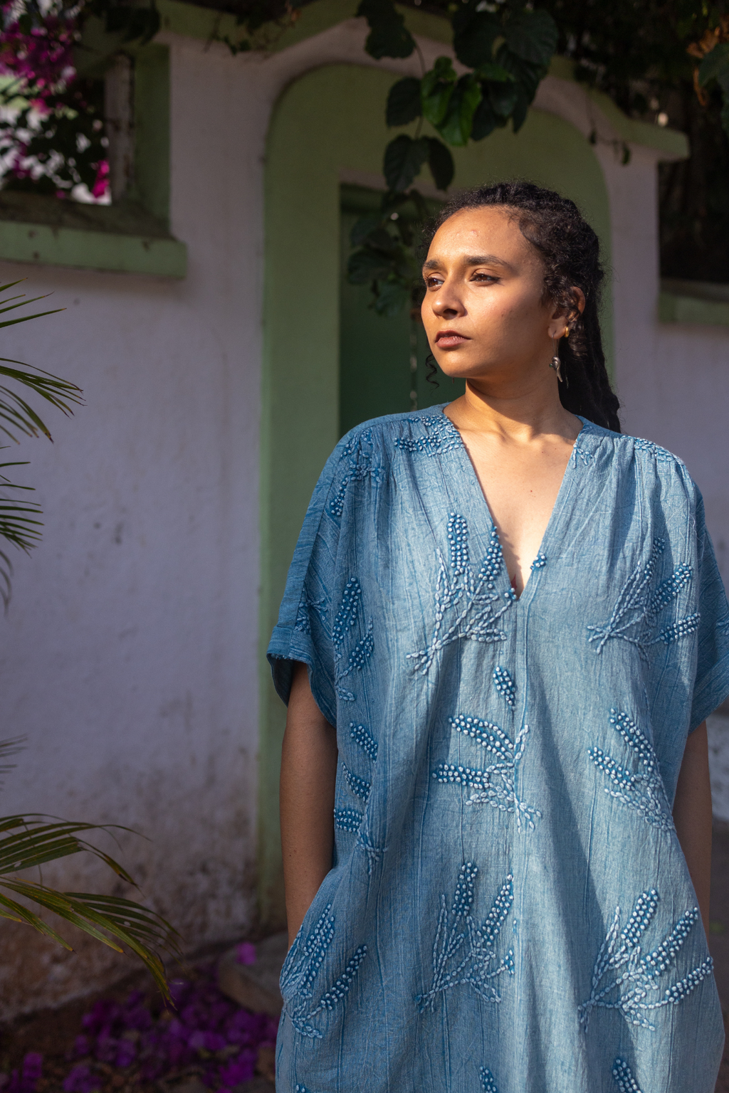 Elize Dress - Denim Blue