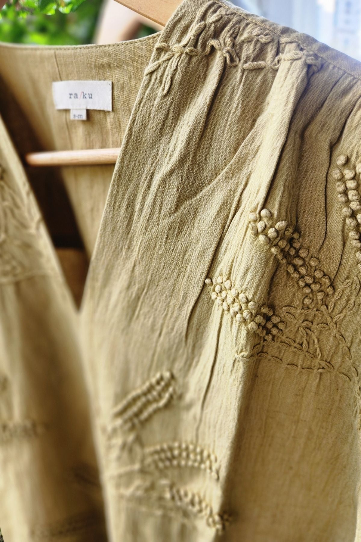 Elize Dress in Dusty Lime