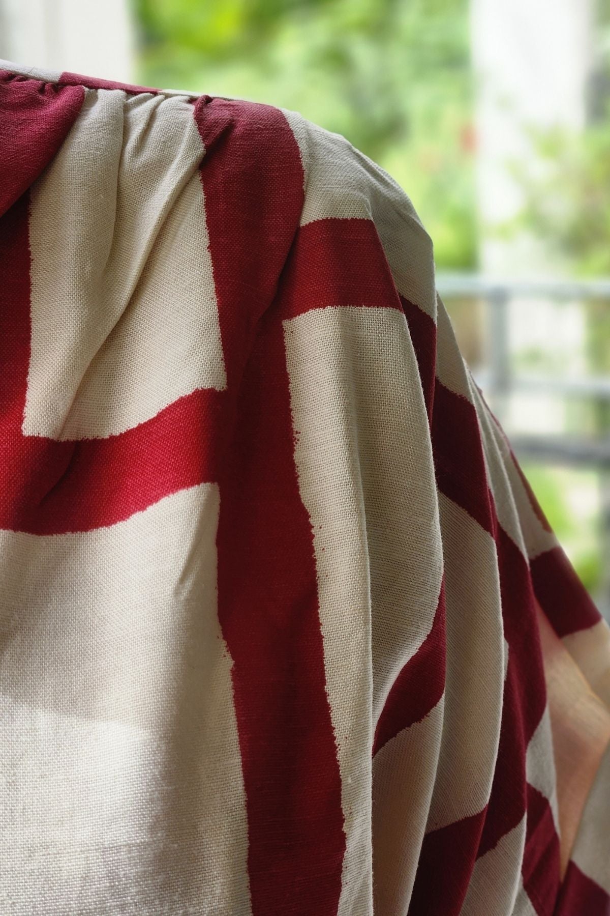 Elize Dress in Red Abstarct Print