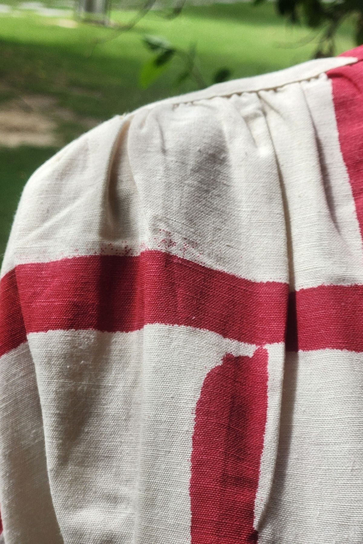 Elize Dress in Red Abstarct Print