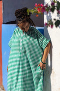 Zoya Tunic in Green Gingham