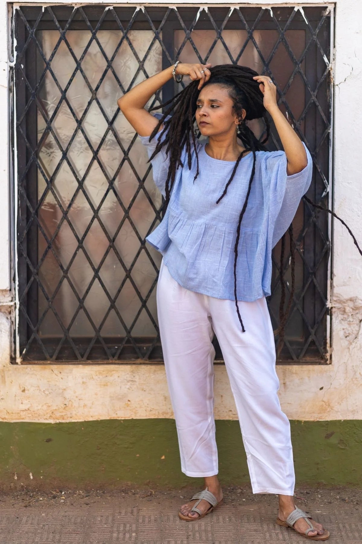 Mala Top in Sky Blue