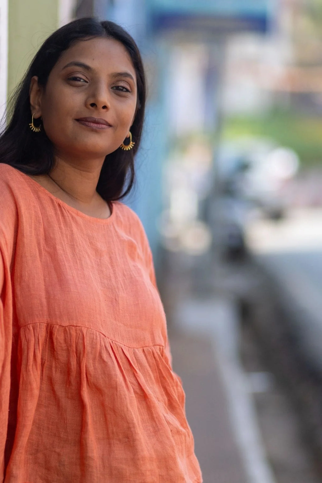 Mala top in Rust Orange