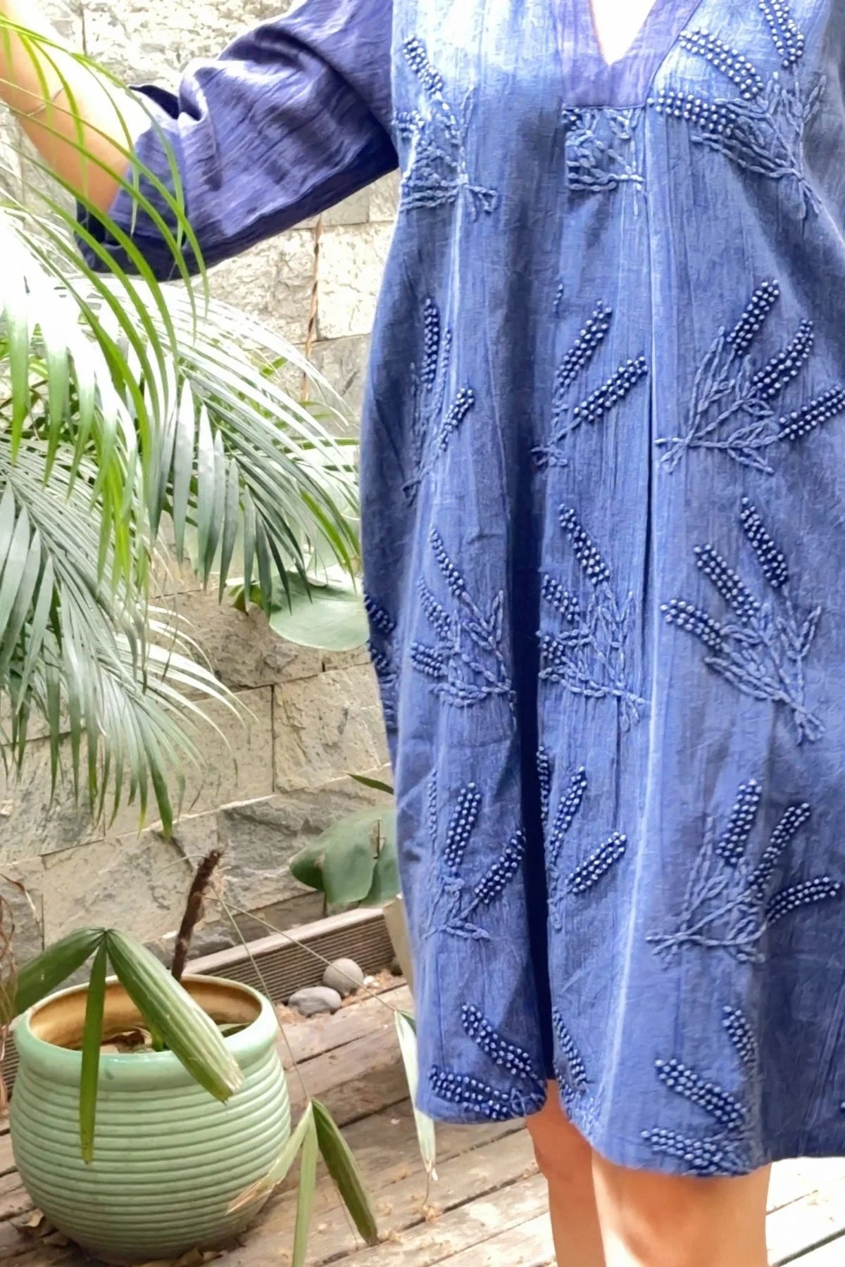 Nyra Dress in Blue Indigo