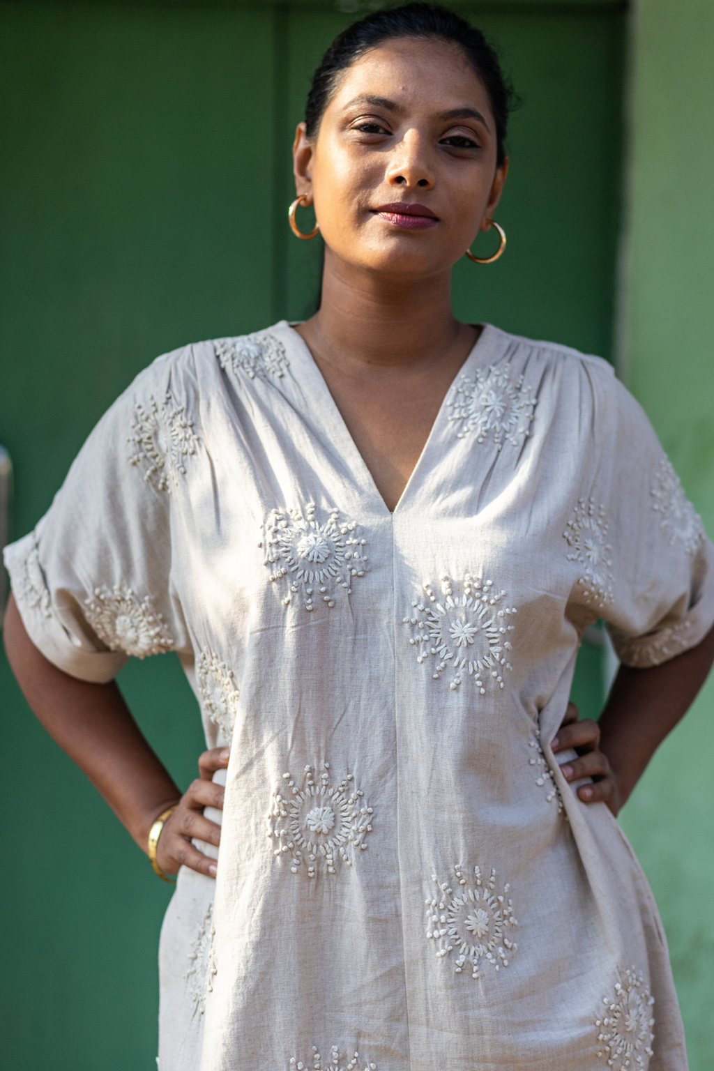 Elize Dress - Natural beige