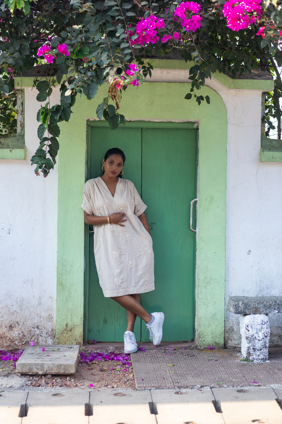 Elize Dress - Natural beige