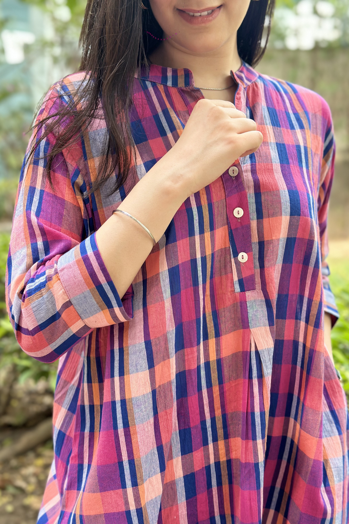Ojal Coord Set in Bright Checks