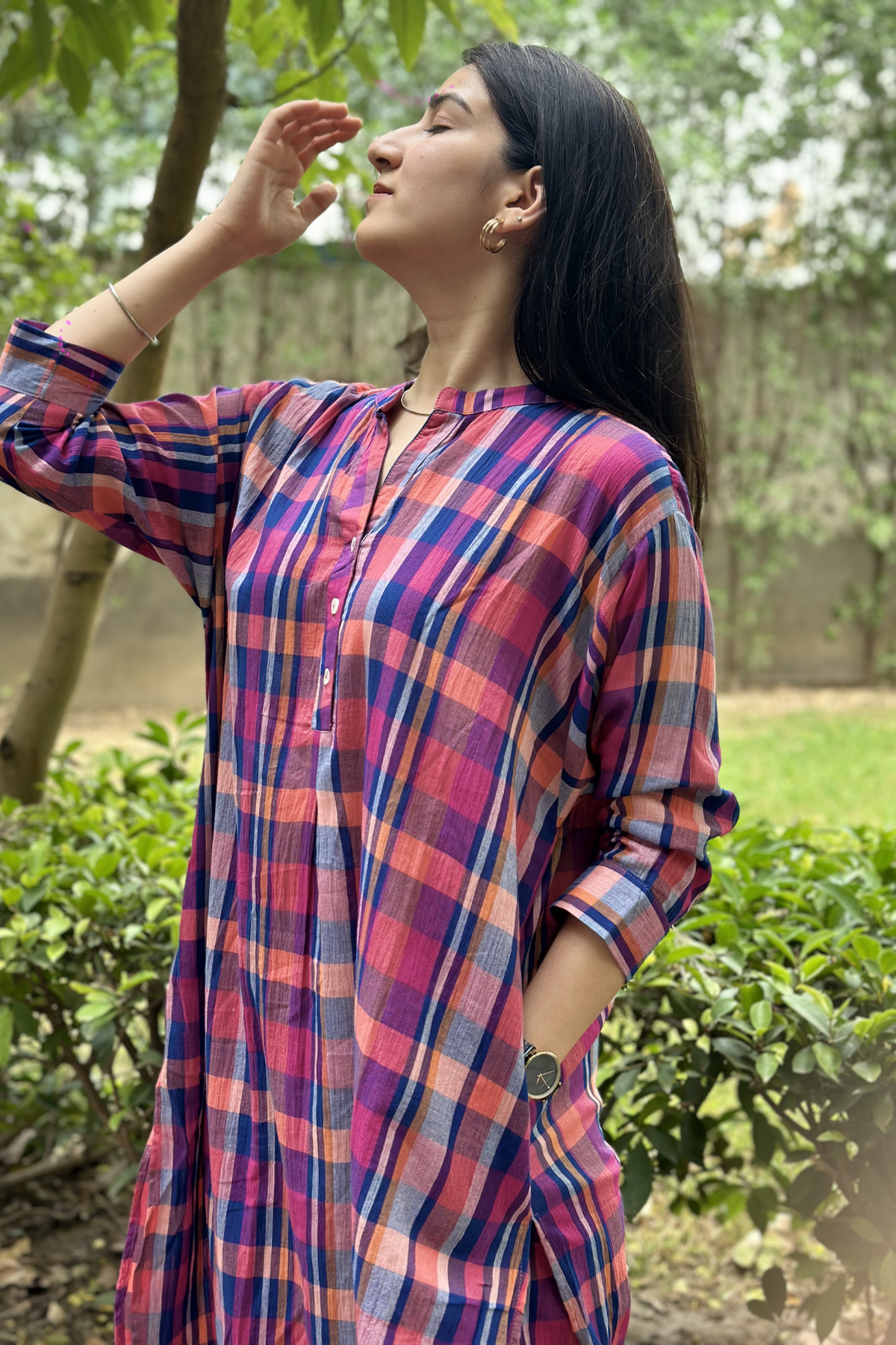Ojal Coord Set in Bright Checks