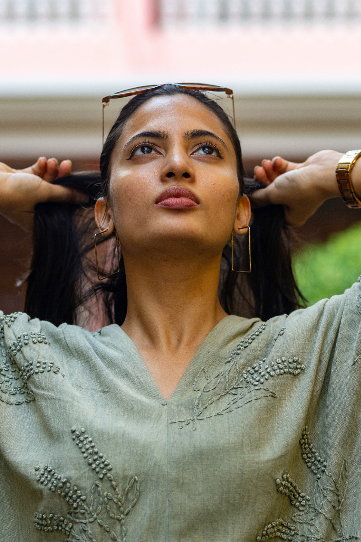 Elize Dress - Olive green