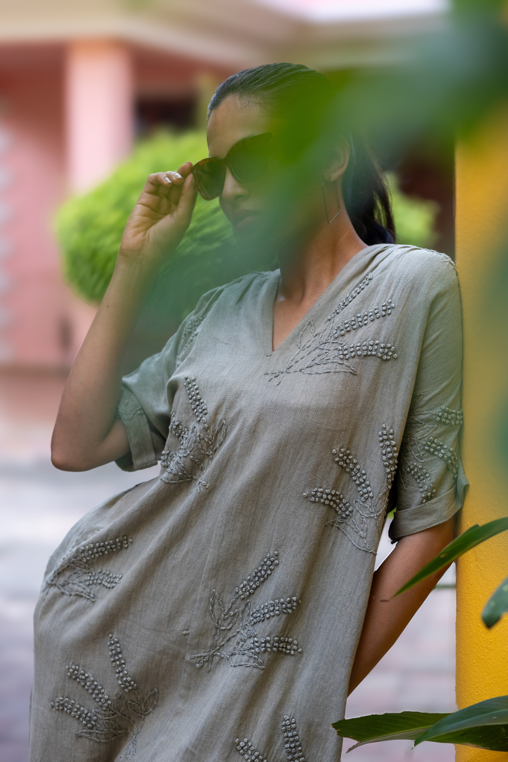 Elize Dress - Olive green