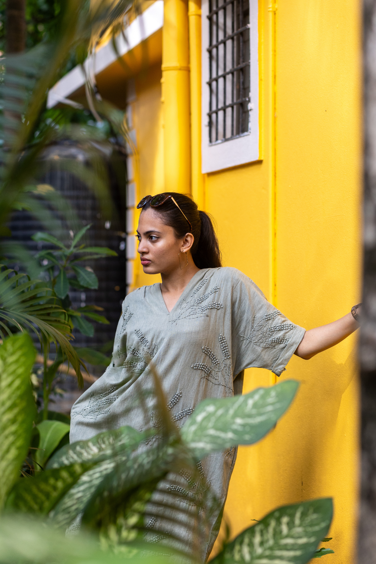 Elize Dress - Olive green