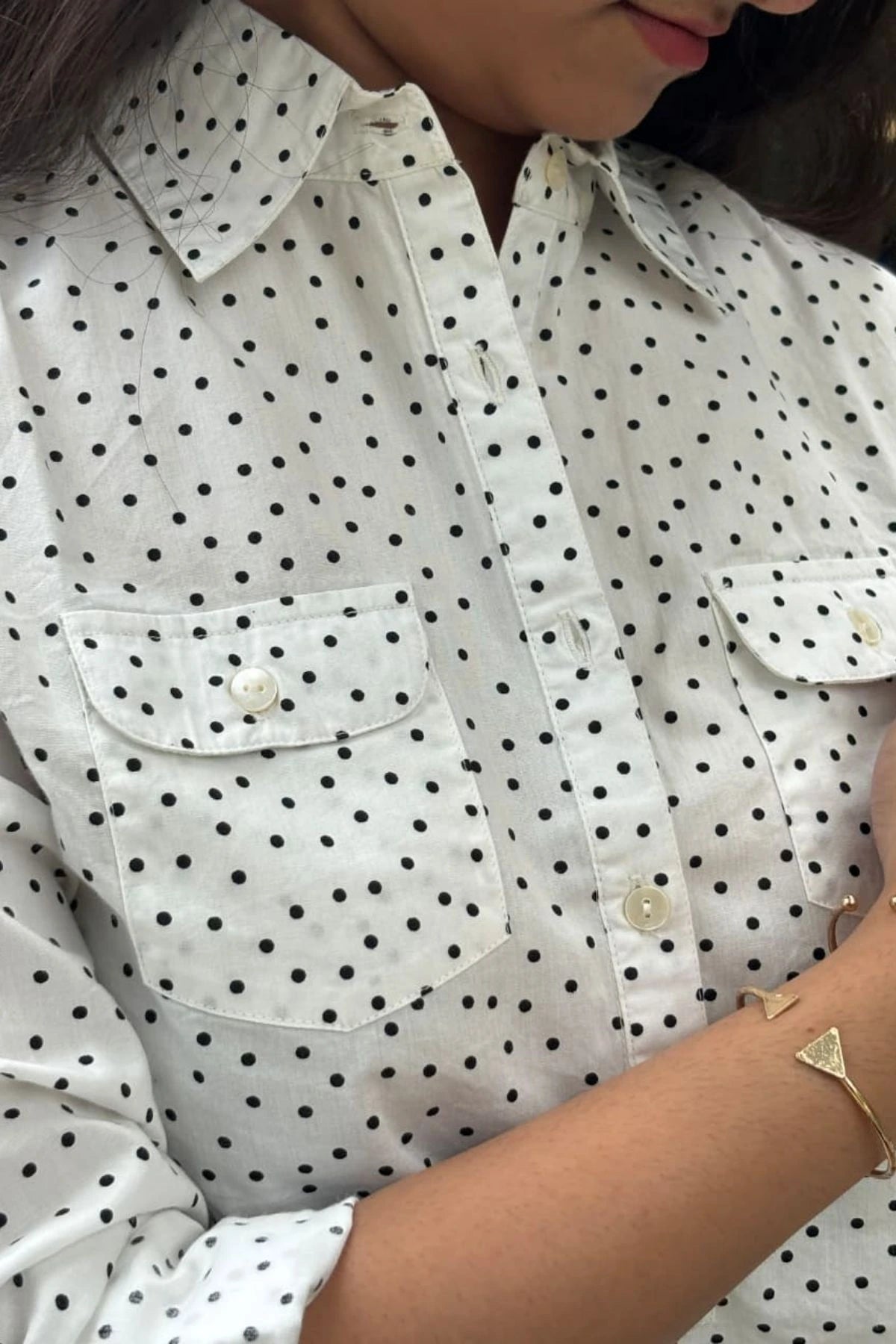Raahi Shirt in Polka Dots