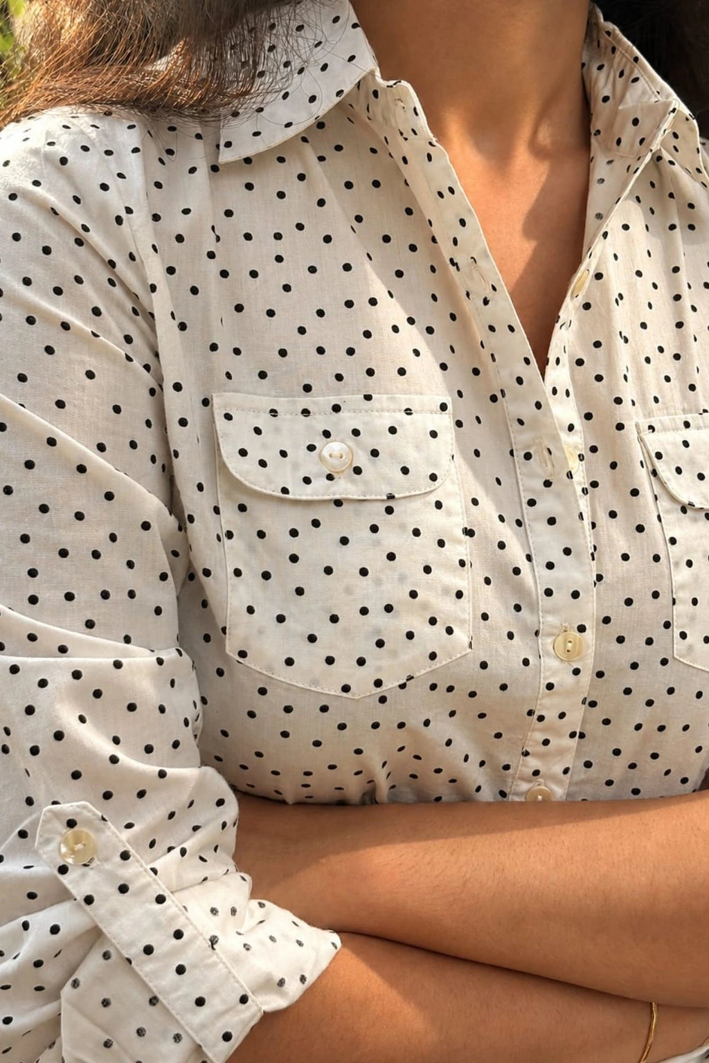 Raahi Shirt in Polka Dots