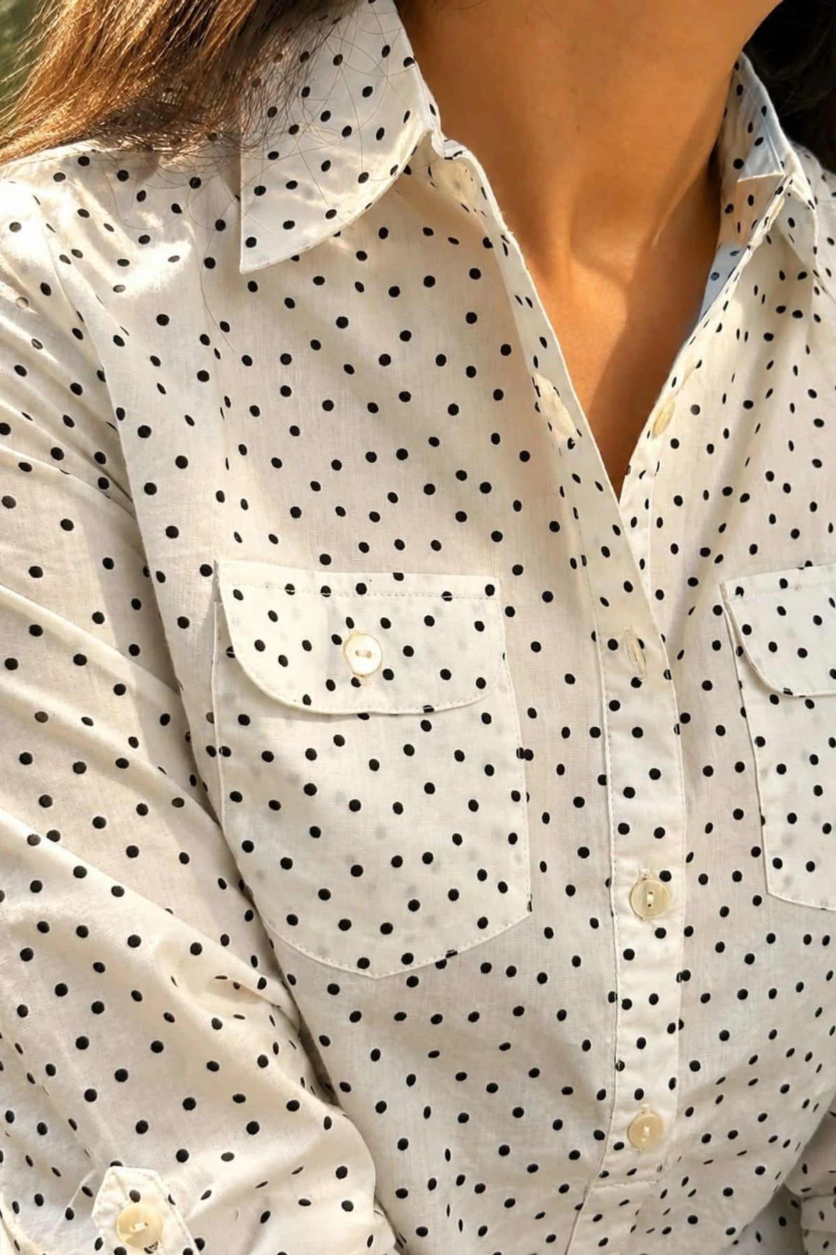 Raahi Shirt in Polka Dots