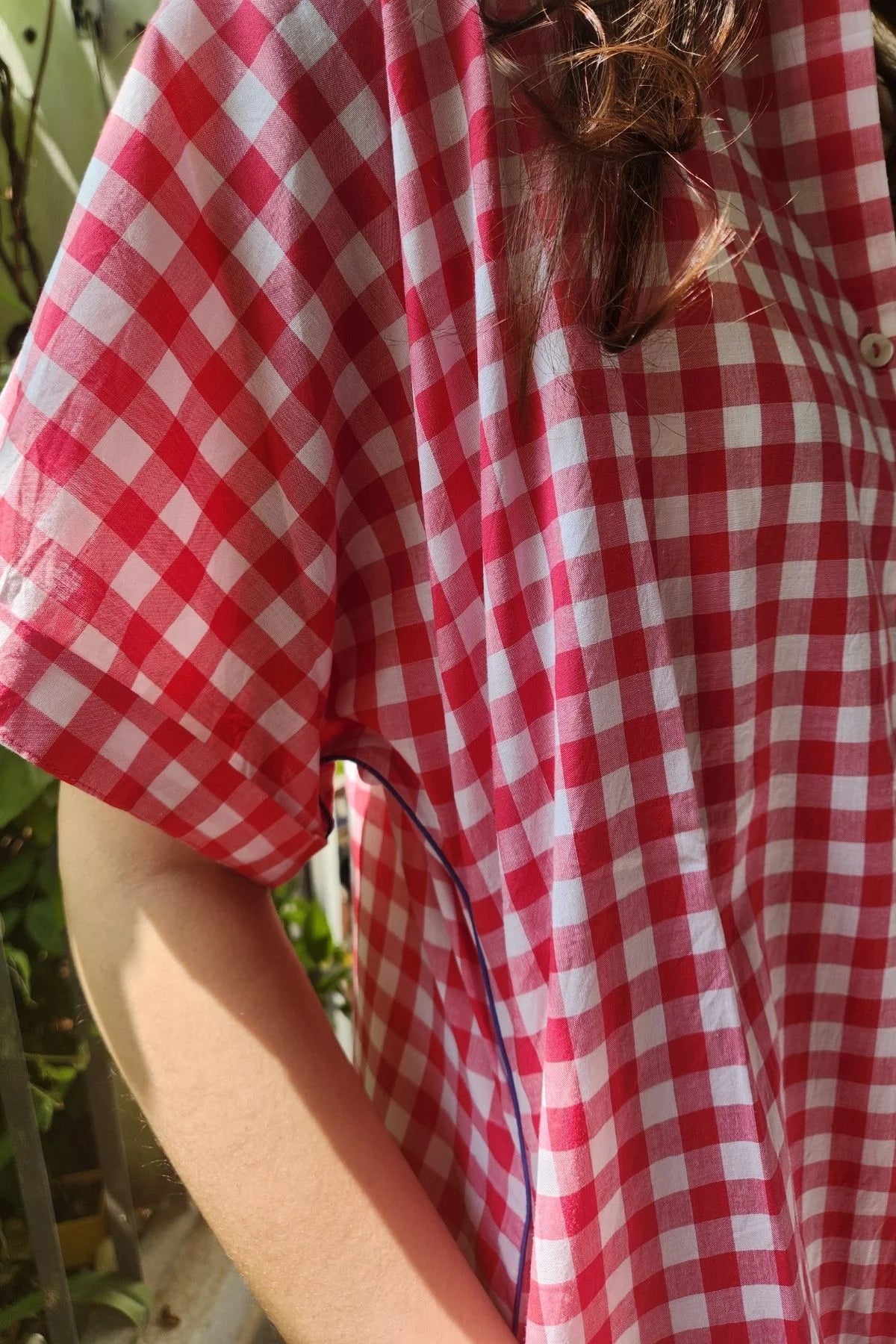 Zoya Tunic in Red Gingham