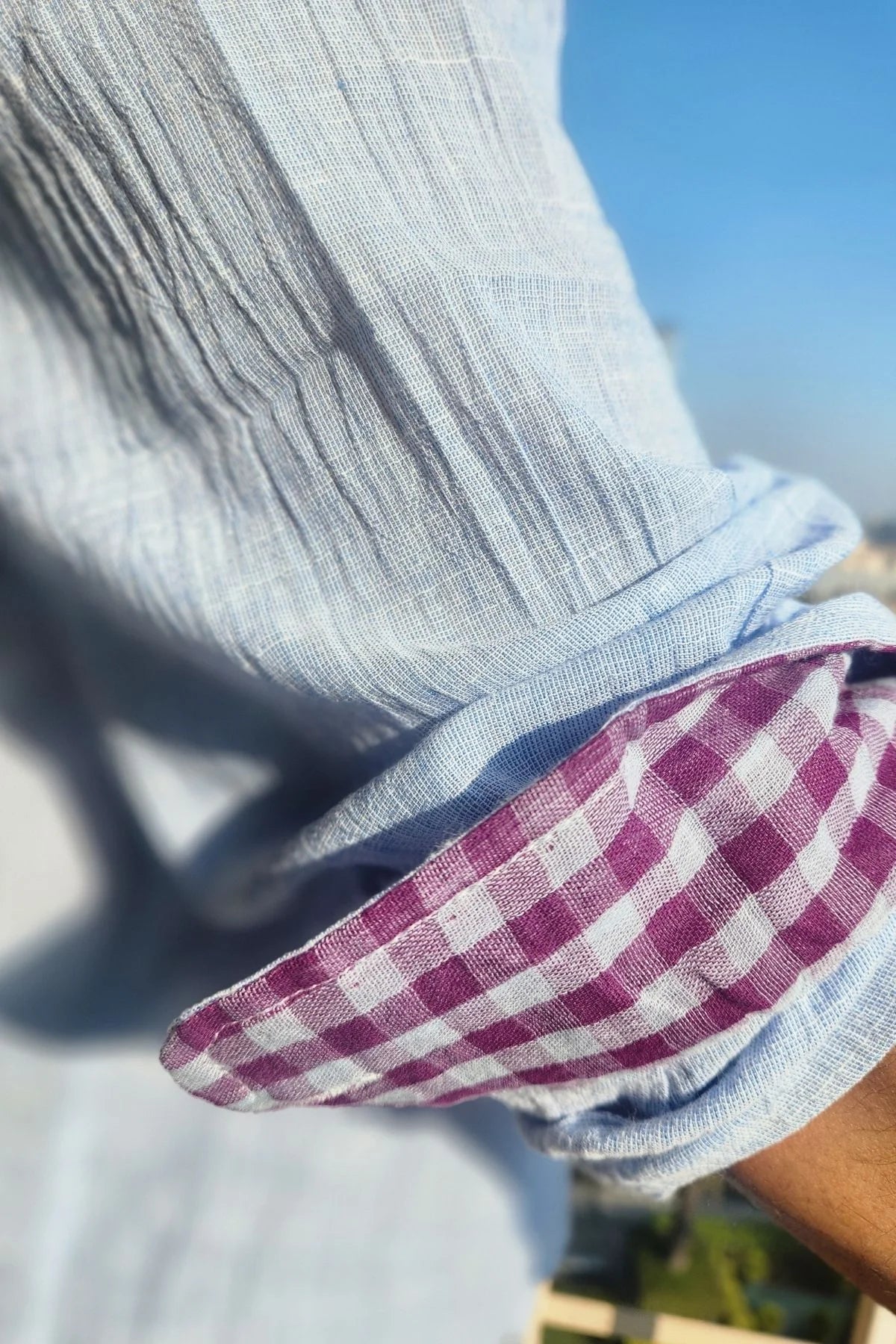 Sol Men Shirt in Sky Blue