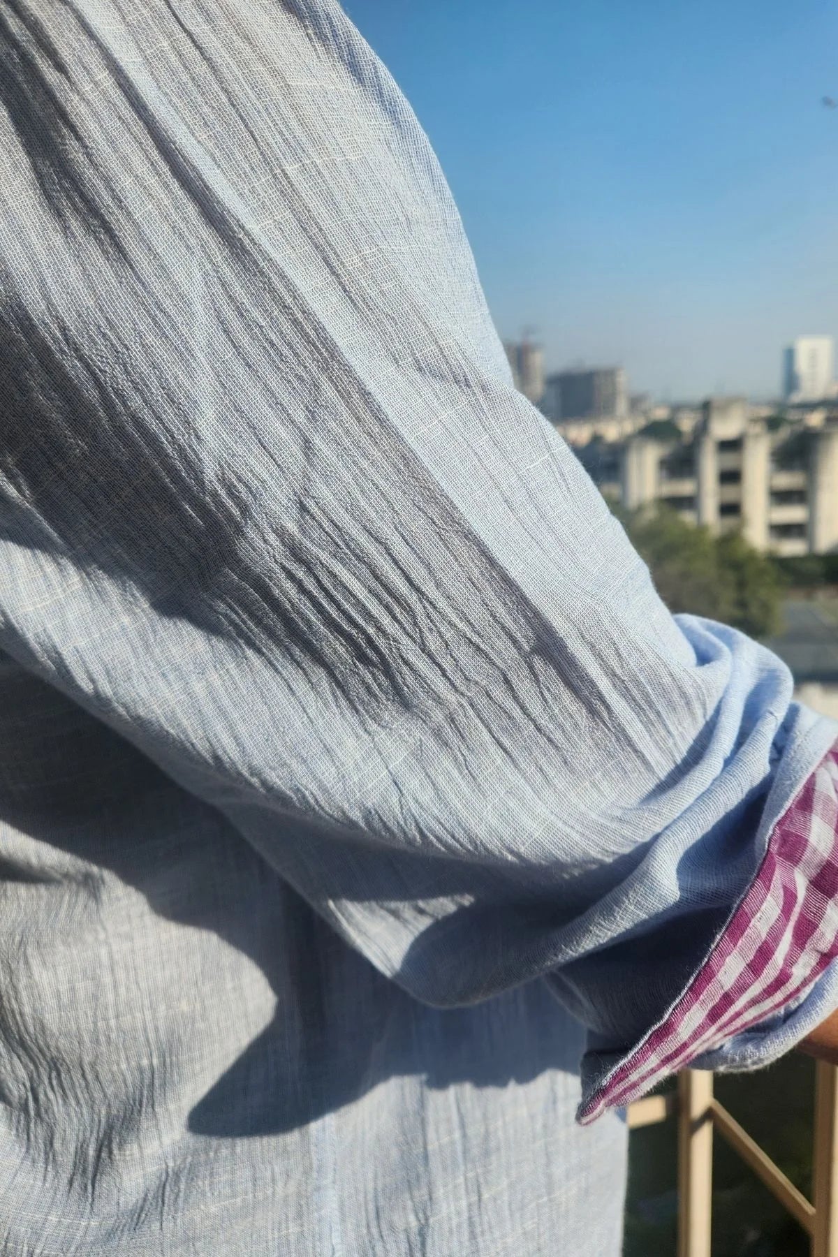 Sol Men Shirt in Sky Blue