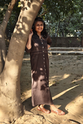 Tara Dress in Charcoal Gray
