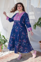 Minal Kali Slub Cotton Kurta