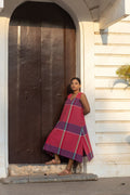 Umi Sleeveless Dress in Red Madras Checks